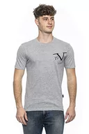 Koszulki męskie - 19V69 ITALIA Męski T-shirt Mike Grey, szary, XXL (4 sztuki), szary, XXL - miniaturka - grafika 1