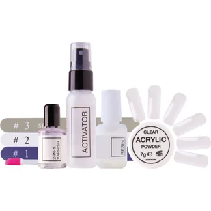 Zestaw do przedłużania paznokci RIO NACR Quick Dip Acrylic - Zestawy do manicure i pedicure - miniaturka - grafika 1