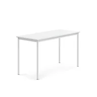 Meble do szkół i przedszkoli - Stół SONITUS, 1400x600x760 mm, biały laminat, biały - miniaturka - grafika 1