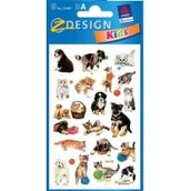 Zabawki kreatywne - Avery Zweckform 53487 naklejki dla dzieci, psy i koty, 63 naklejki 53487 - miniaturka - grafika 1
