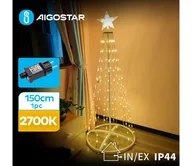 Ozdoby bożonarodzeniowe - Aigostar-LED Zewnętrzna dekoracja bożonarodzeniowa LED/3,6W/31/230V 2700K 150cm IP44 - miniaturka - grafika 1