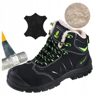 Obuwie robocze - Buty Zimowe męskie robocze Ocieplane Trzewki skórzane z Noskiem URGENT 42 - miniaturka - grafika 1