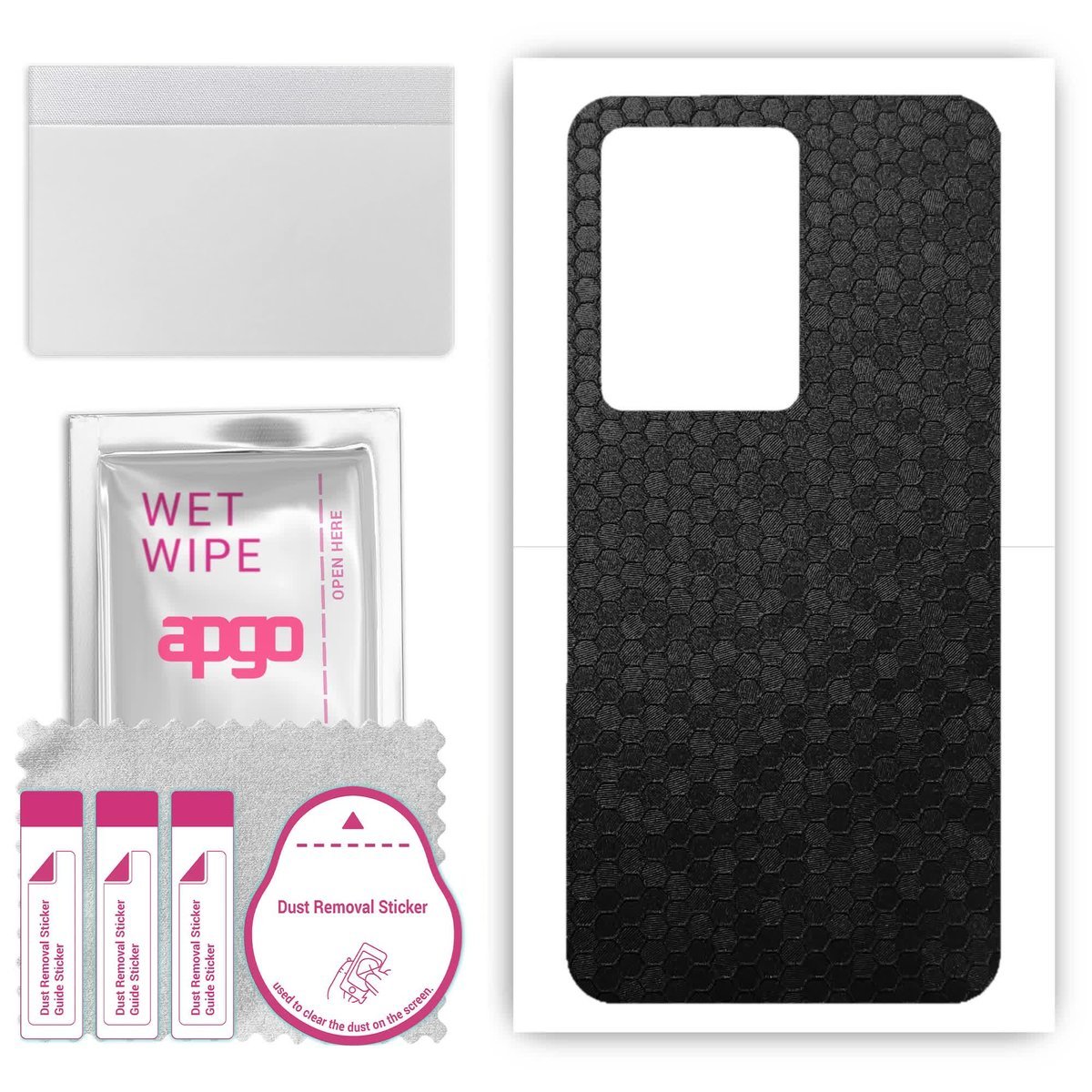 Folia naklejka skórka strukturalna na TYŁ do Vivo Y37m 5G - Plaster Miodu Czarny - apgo SKINS