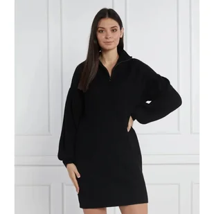 Karl Lagerfeld Sukienka z dodatkiem wełny - Sukienki - miniaturka - grafika 1