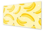 Dekoracje domu - Panel kuchenny HOMEPRINT Banany na żółtym tle 140x70 cm - miniaturka - grafika 1