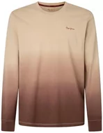 Koszulki męskie - Pepe Jeans Kenneth Ls koszulka męska, Brązowy (piaskowy), L - miniaturka - grafika 1