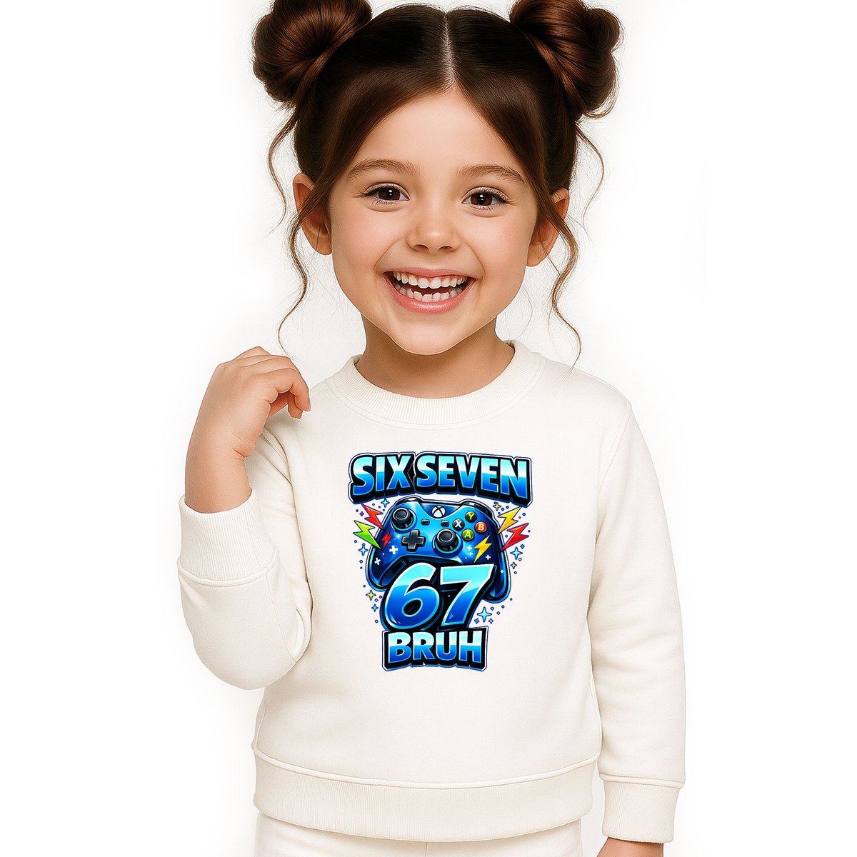 BLUZA DZIECIĘCA 67 SIX SEVEN VIRAL GAMER BRUH 104 DLA CHŁOPCA