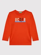 Bluzki damskie - United Colors Of Benetton Bluzka 3I1XC105U Czerwony Regular Fit - miniaturka - grafika 1