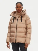 Kurtki damskie - Bomboogie Kurtka puchowa GW 6012 T DLC3 Beżowy Regular Fit - miniaturka - grafika 1