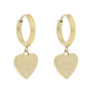 Kolczyki - Kolczyki Guess Huggie Me JUBE03 145JW Żółte złocenie - miniaturka - grafika 1