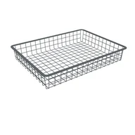 Zawiasy, okucia i inne akcesoria - Kosz wysuwany druciany 535 x 410 x 85 mm antracytowy Integri 5907708115133 - miniaturka - grafika 1