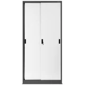 Szafy biurowe - JAN NOWAK model KUBA biurowa szafa metalowa z drzwiami przesuwnymi - miniaturka - grafika 1