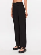 Spodnie damskie - YAS Spodnie materiałowe 26028051 Czarny Regular Fit - miniaturka - grafika 1