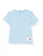 Paski - Tommy Hilfiger Chłopięca koszulka Jaspe S/S, niebieski pasek Regatta, 80 - miniaturka - grafika 1