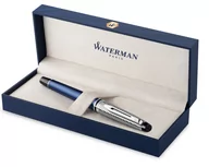 Pióra wieczne - Waterman Expert Deluxe Pióro Wieczne M Niebieski Stalówka M - miniaturka - grafika 1