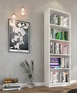 Regały - Elior Regał na książki Nidan 3X - biały - miniaturka - grafika 1