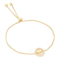 Bransoletki - Bransoletka Michael Kors Logo Circle Slider MKC1246AN710 Złoty - miniaturka - grafika 1