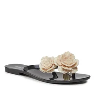 Klapki i japonki damskie - Japonki Melissa Melissa Harmonic Springtime Ad 35704 Black/Beig AT136 - miniaturka - grafika 1