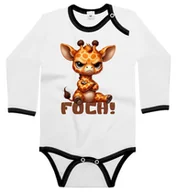 Body dla niemowląt - Body dziecięce Śmieszna Mała Obrażona Żyrafa Żyrafka Foch 62/68 - miniaturka - grafika 1