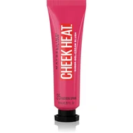 Róże do policzków - Maybelline New York Cheek Heat Blush, róż, żelowa formuła pigmentów na bazie wody, błyszczące wykończenie, nr 25 Fuchsia Spark - miniaturka - grafika 1