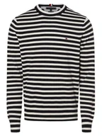 Swetry męskie - Tommy Hilfiger Sweter męski Mężczyźni Bawełna niebieski|biały jednolity, XXL - miniaturka - grafika 1