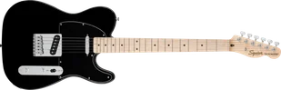 Squier FSR Affinity Series Telecaster Maple Fingerboard Black Pickguard Black - Gitary elektryczne - miniaturka - grafika 1