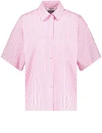 Bluzki damskie - GERRY WEBER Edition Damska bluzka 860033-66425, ecru/biały/fioletowy/różowe paski, 42, ecru/biały/liliowy/różowy paski - miniaturka - grafika 1