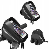 Sakwy rowerowe - SCHOWEK ROWEROWY SAKWA NA KIEROWNICĘ NA TELEFON - miniaturka - grafika 1