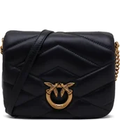 Torebki damskie - Pinko Skórzana listonoszka LOVE CLICK PUFF BABY SHEEP - miniaturka - grafika 1