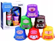 Zabawki interaktywne dla dzieci - Piramida Kubki ZOO kubeczkowa piramidka ZA2431 - miniaturka - grafika 1