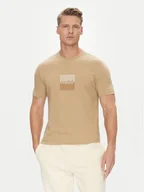 Koszulki męskie - HUGO T-Shirt Dusplit 50542784 Beżowy Regular Fit - miniaturka - grafika 1