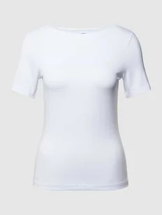 T-shirt z dekoltem w łódkę model ‘PANDA’ - Koszulki i topy damskie - miniaturka - grafika 1