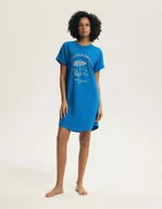 Piżamy damskie - Koszula nocna Edris 44477 Niebieska M Niebieski - miniaturka - grafika 1