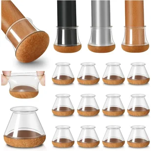 20 przezroczystych silikonowych ochraniaczy podłogowych z filcowym owinięciem, osłony na nogi krzeseł, średnica 20-30 mm. - Zawiasy, okucia i inne akcesoria 20 przezroczystych silikonowych ochraniaczy podłogowych z filcowym owinięciem, osłony na nogi krzeseł, średnica 20-30 mm. - Zawiasy, okucia i inne akcesoria - miniaturka - grafika 1