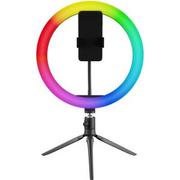 Lampy studyjne - NATEC Lampa pierścieniowa NATEC Alfama RGB Ring Light 26 cm - miniaturka - grafika 1