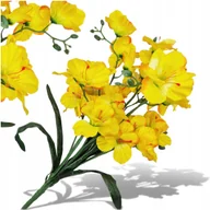 Sztuczne kwiaty - Mieczyk Kwiaty Sztuczne Gałązka Mieczyki Bukiet Gęsty Wazonu VIP5810 58 cm - miniaturka - grafika 1