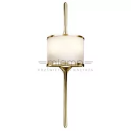 Lampy ścienne - Elstead Lighting KICHLER Kinkiet LAMPA ścienna KL/MONA/S PB KICHLER łazienkowa OPRAWA LED 7W IP44 mosiądz polerowany biała KL/MONA/S PB - miniaturka - grafika 1