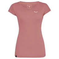 Koszulki i topy damskie - Koszulka damska Salewa Puez Melange Dry S/S Tee Desert Pink 38 - miniaturka - grafika 1