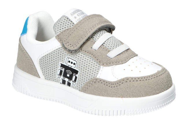 AMERICAN CLUB ES185 MODNE LEKKIE STYLOWE ADIDASY BUTY DZIECIĘCE NA RZEP WKŁADKA SKÓRZANA W/GR 25