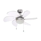 Wentylatory sufitowe - Lampowentylator Tenerife srebrny E27 Inspire - miniaturka - grafika 1