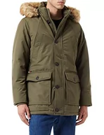 Kurtki męskie - Tommy Hilfiger Męska kurtka puchowa Rockie Down Parka, Zielony wojskowy, XL - miniaturka - grafika 1