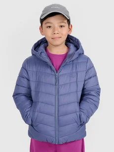 4F Kurtka puchowa z wypełnieniem syntetycznym chłopięca - granatowa 122 (6-7 lat) - Kurtki i kamizelki sportowe męskie - miniaturka - grafika 1