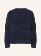 Swetry damskie - Ichi Sweter Ihastra blau - ICHI - miniaturka - grafika 1