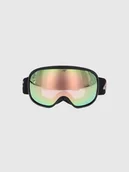 Gogle narciarskie - 4F Gogle narciarskie z multibarwną powłoką dziecięce - czarne MT - miniaturka - grafika 1