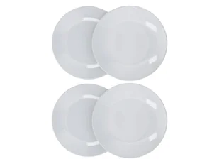 SILVERCREST® Zestaw 4 talerzy i misek (Talerze, Biały) - Talerze - miniaturka - grafika 1
