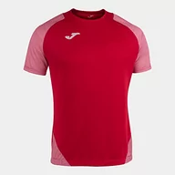 Koszulki męskie - Joma Koszulka męska Essential Ii Equip M/C czerwony czerwony/biały S 101508.602 - miniaturka - grafika 1