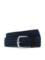 Paski - Ralph Lauren Polo Pasek Męski 35Mm Braid Stretch 405666041002 Granatowy - miniaturka - grafika 1