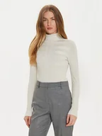 Swetry damskie - Morgan Golf 202-MENTOSA Biały Slim Fit - miniaturka - grafika 1