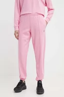 Spodnie damskie - Guess spodnie dresowe SKYLAR kolor różowy gładkie V4GB09 K8802 - miniaturka - grafika 1