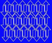 Pasmanteria - Naklejka strzałki strzałka 5x3cm 72szt niebieskie z połyskiem, 5x3 cm, 72 sztuki - miniaturka - grafika 1